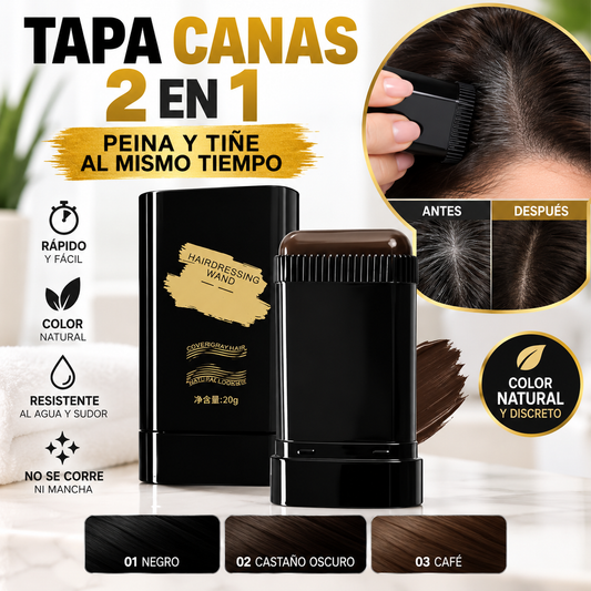 Peine Tapa Canas 2 en 1